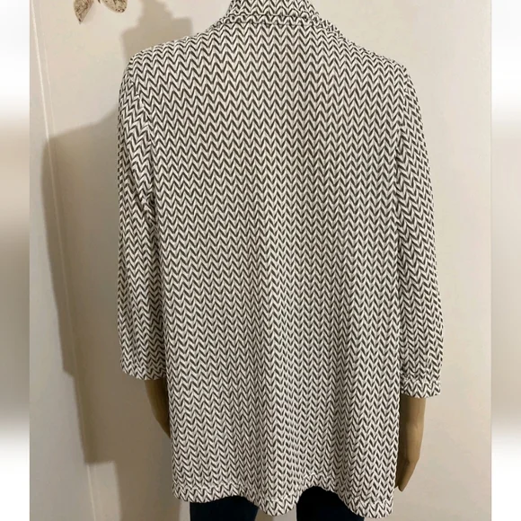 Women's Easywear by Chico's Top Cardigan Tunic Size 3 - Picture 7 of 8